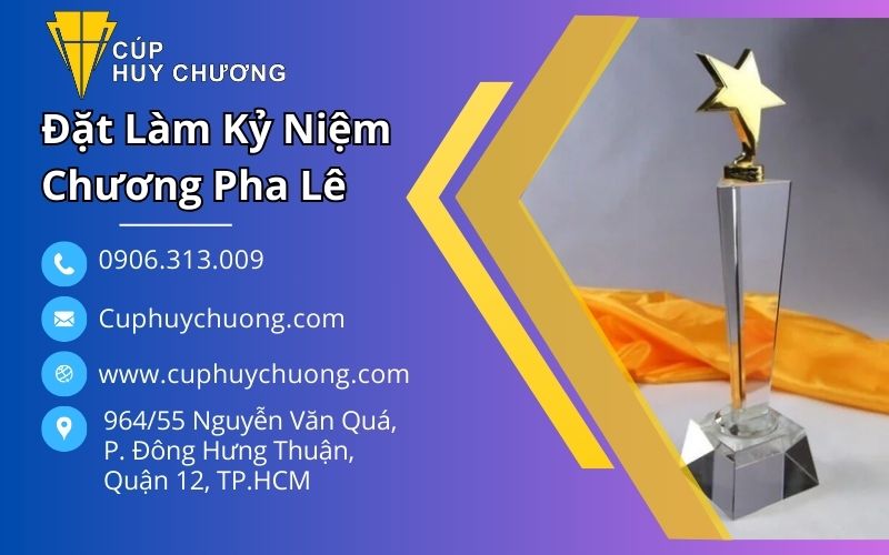 đặt làm kỷ niệm chương pha lê