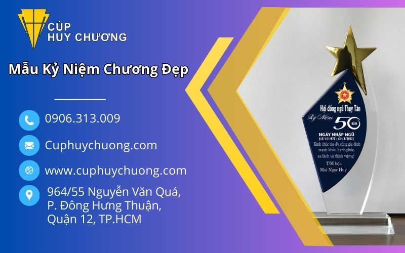 mẫu kỷ niệm chương đẹp