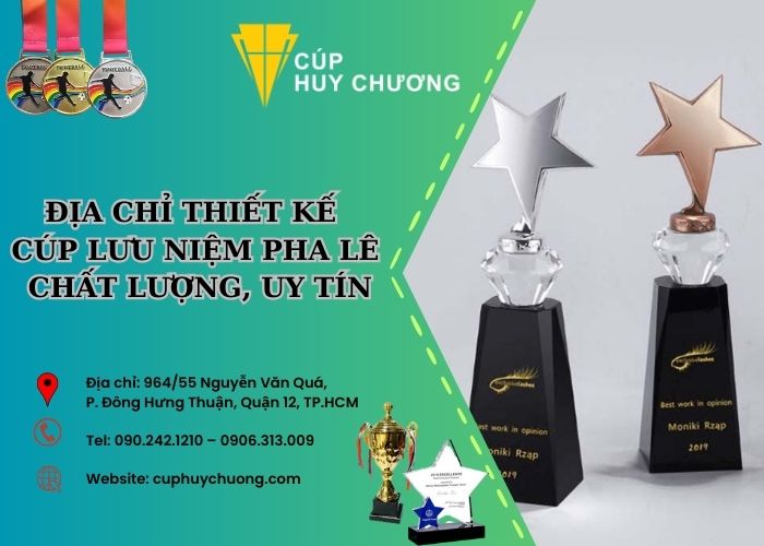 cúp lưu niệm pha lê