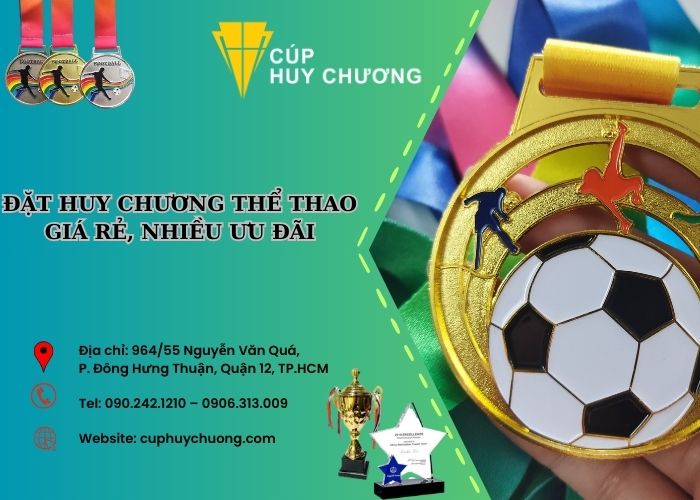 đặt huy chương thể thao