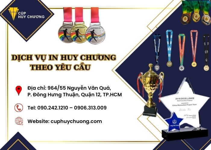 in huy chương theo yêu cầu