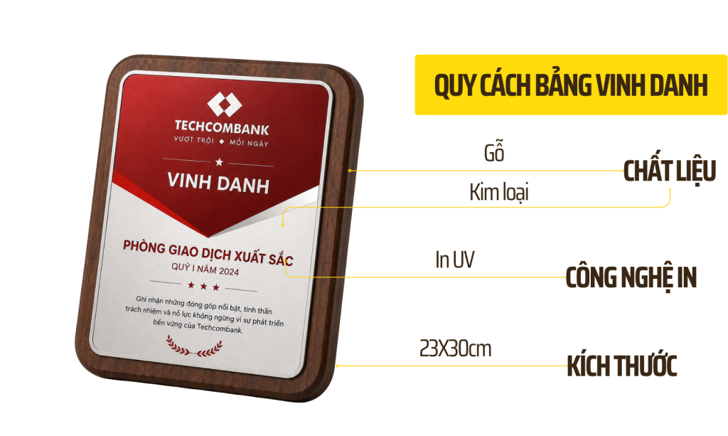 bang vinh danh go dong