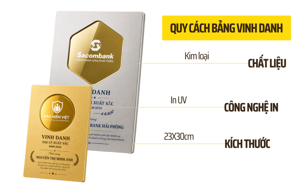 bang vinh danh go dong