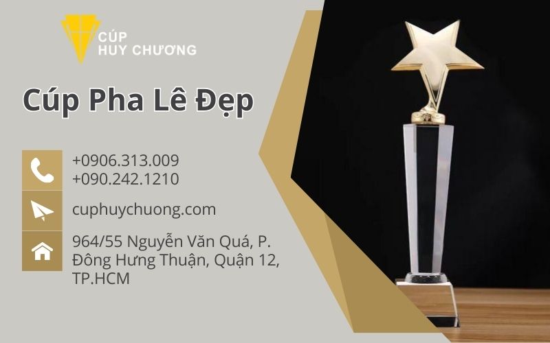 cúp pha lê đẹp