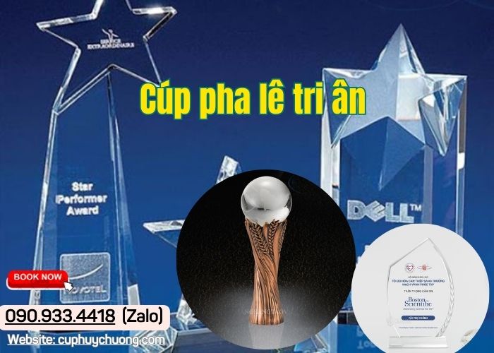 Cúp pha lê tri ân