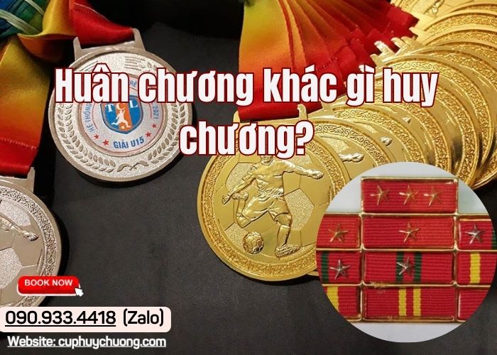 Huân chương khác gì huy chương