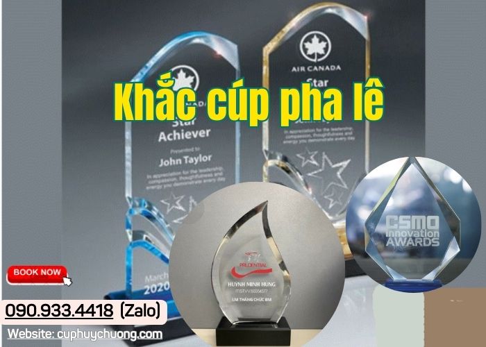 Khắc cúp pha lê