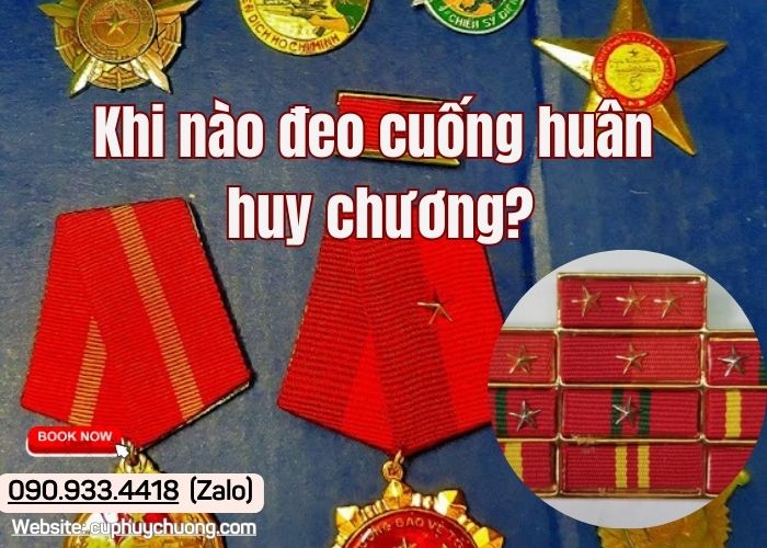 Khi nào đeo cuống huân huy chương