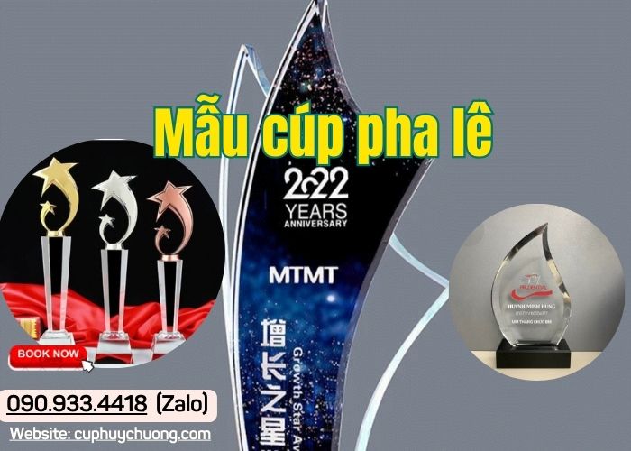 Mẫu cúp pha lê