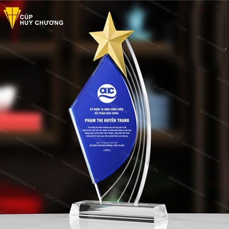 cúp pha lê cho doanh nghiệp