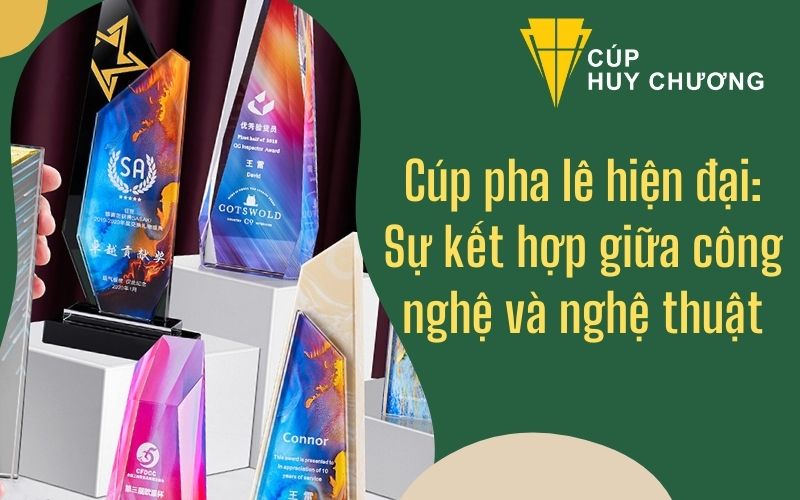 cúp pha lê hiện đại