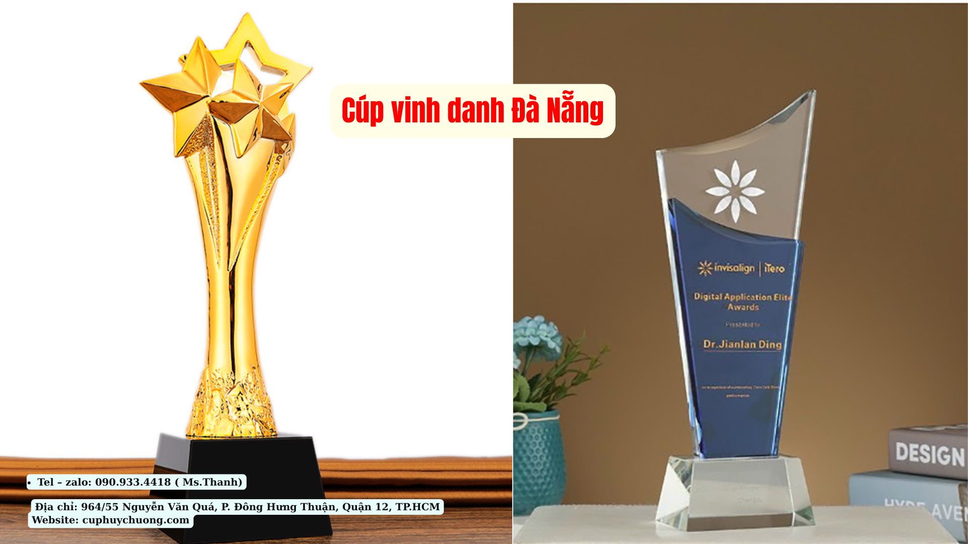 cúp vinh danh Đà Nẵng