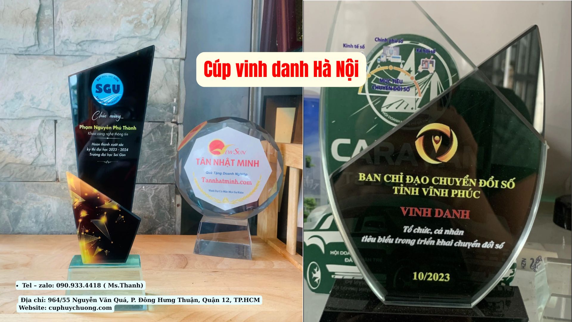 cúp vinh danh Hà Nội