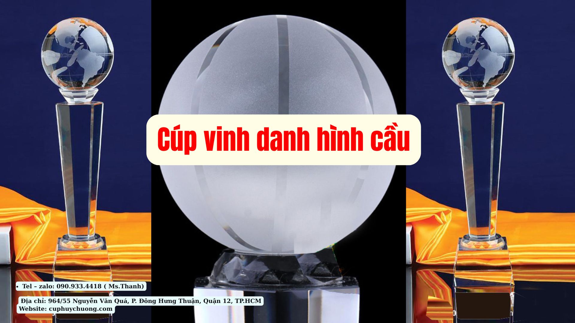 cúp vinh danh hình cầu