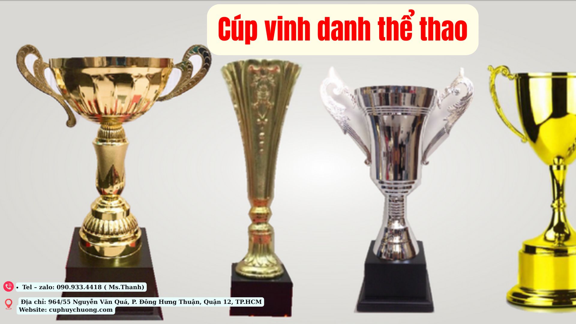 cúp vinh danh thể thao