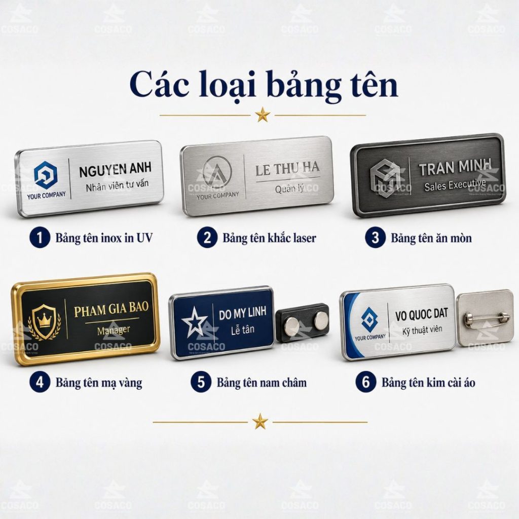 cac mau bang ten kim loai