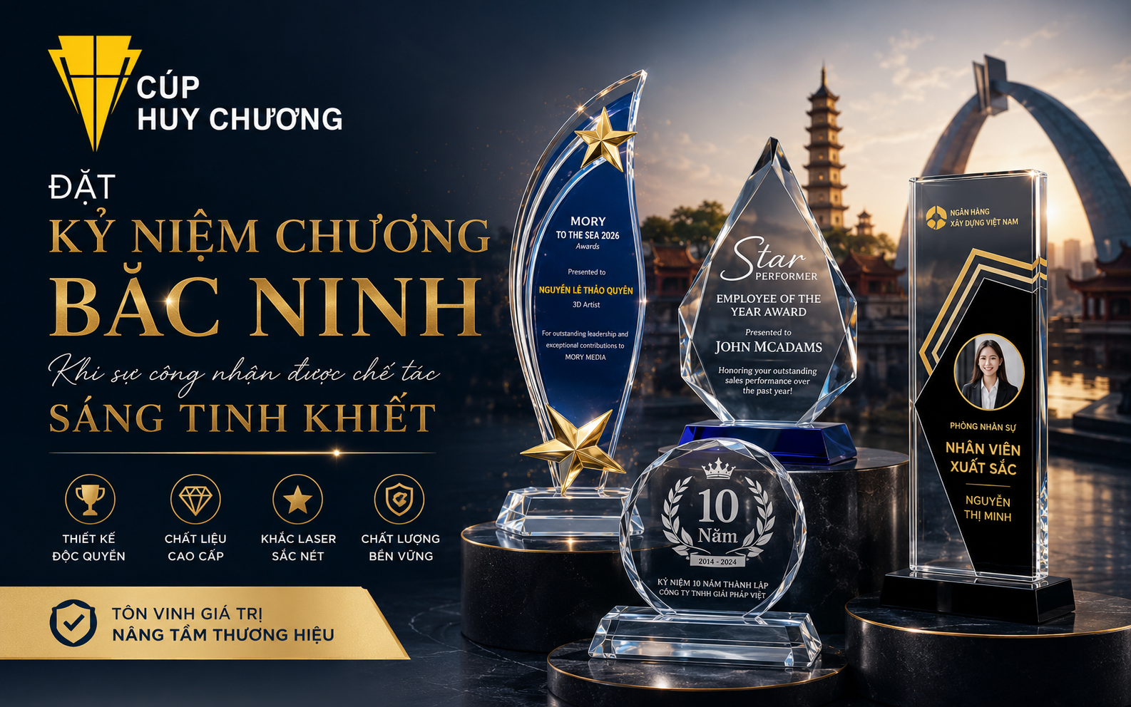 Đặt kỷ niệm chương Bắc Ninh