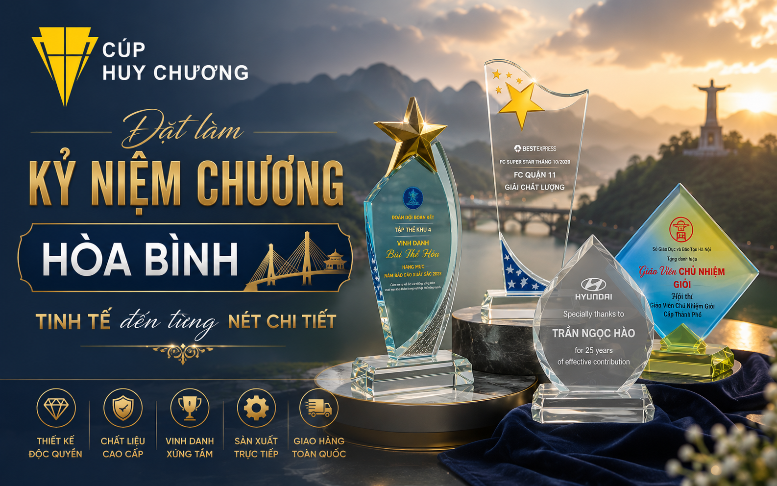 Đặt làm kỷ niệm chương Hòa Bình