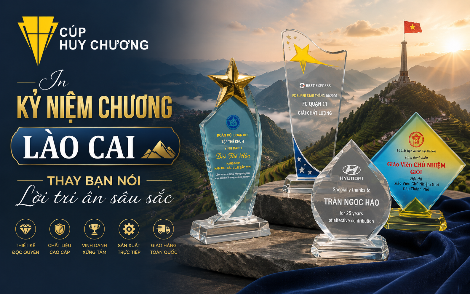In kỷ niệm chương Lào Cai
