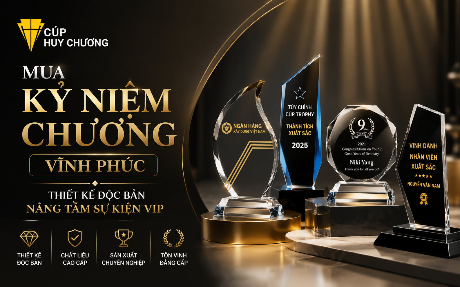 Mua kỷ niệm chương Vĩnh Phúc