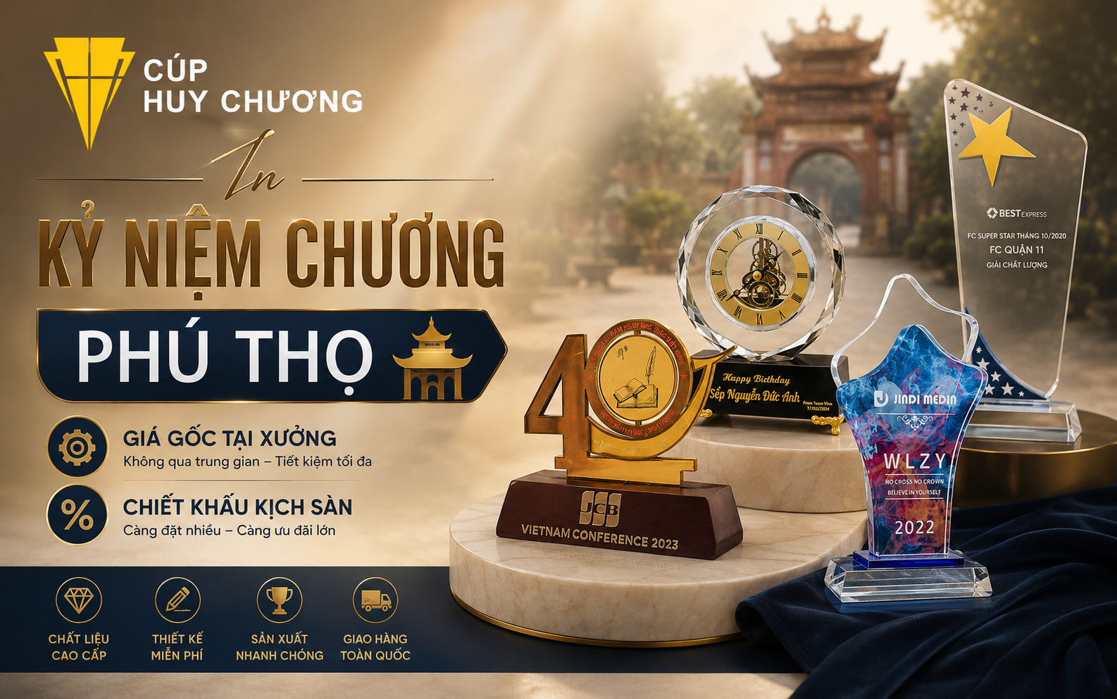 in kỷ niệm chương Phú Thọ