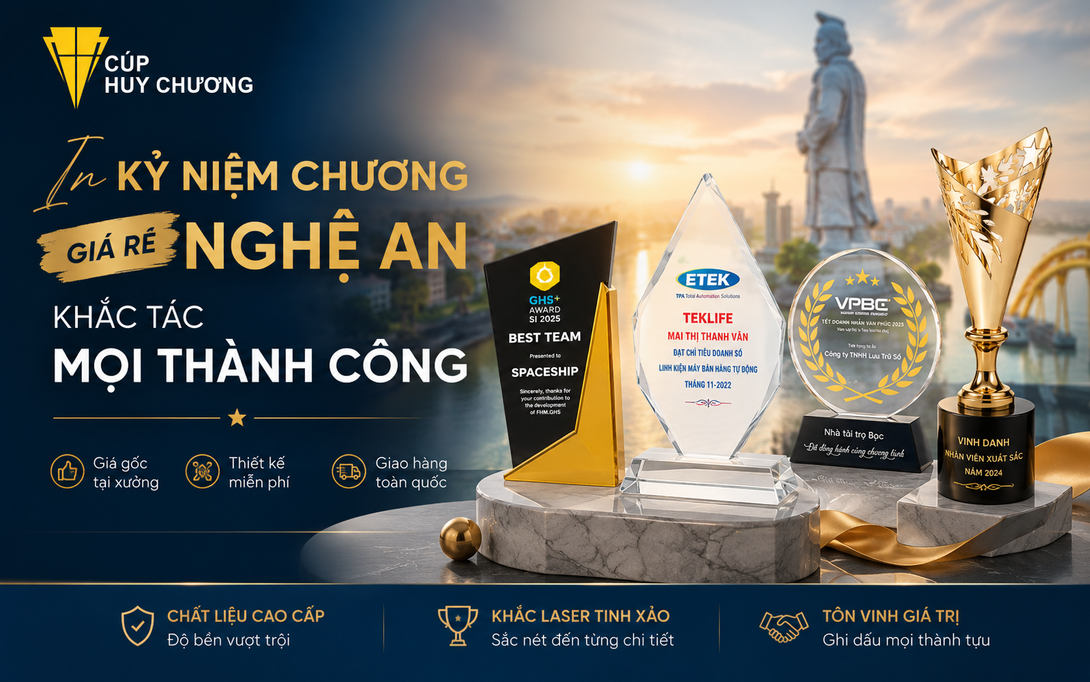 in kỷ niệm chương giá rẻ Nghệ An