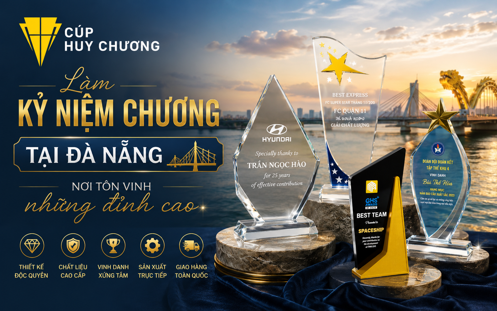 làm kỷ niệm chương tại Đà Nẵng